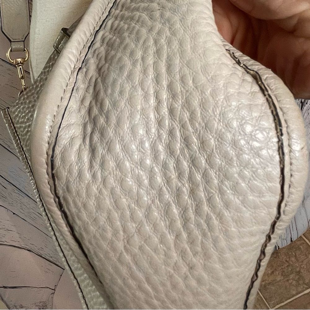 Rebecca Minkoff studded crossbody bag taupe, soft pebbled genuine leather - Picture 7 of 10